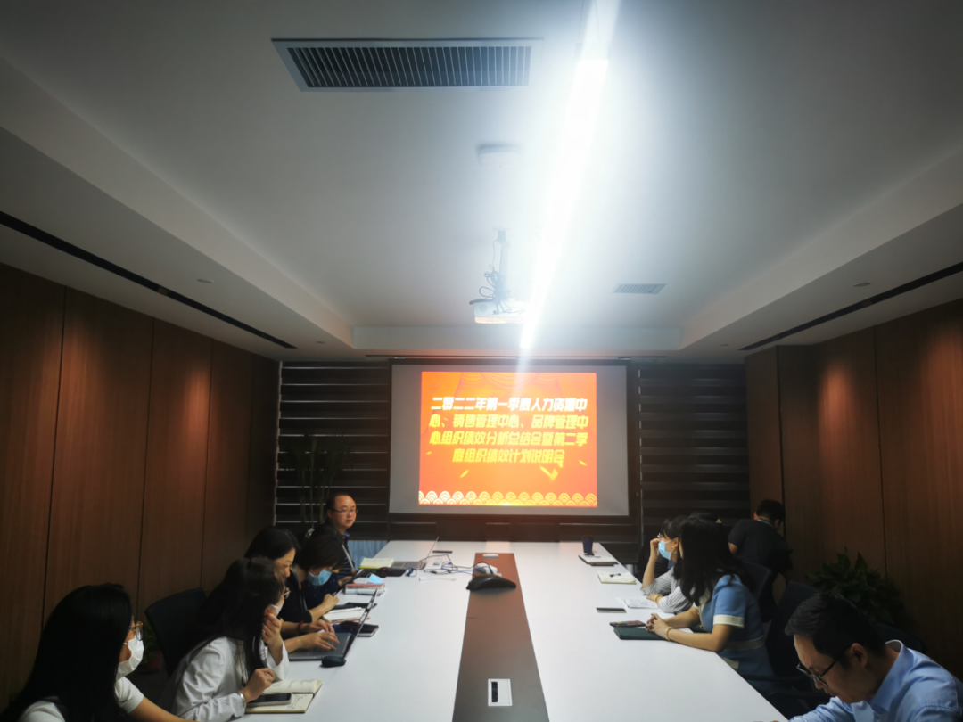 人力資源中心、銷(xiāo)售管理中心、品牌管理中心第一季度組織績(jì)效分析總結會(huì )暨第二季度組織績(jì)效計劃說(shuō)明會(huì )順利召開(kāi)